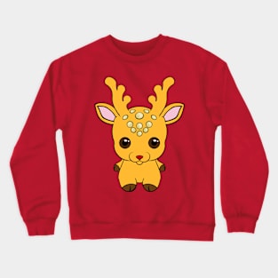 Golden Reindeer Crewneck Sweatshirt